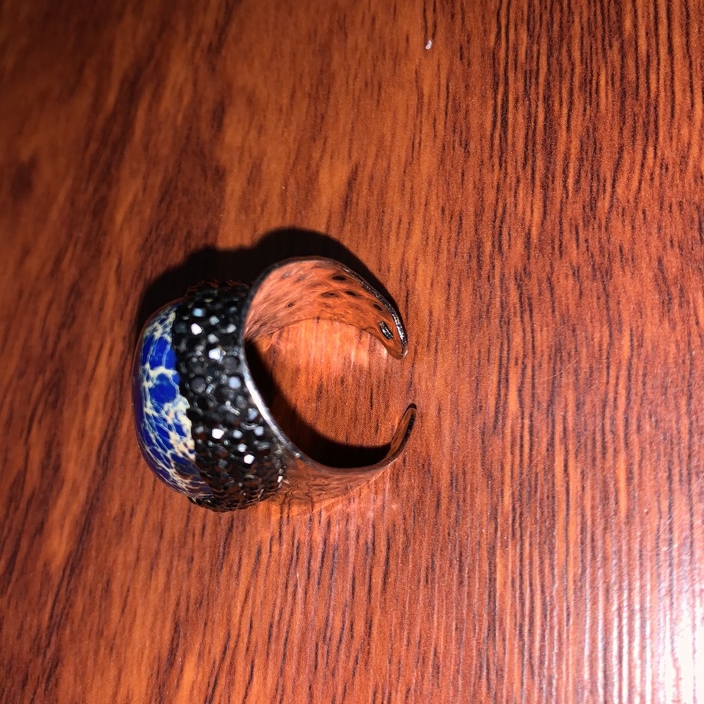 Blue Lazurite Ring Adjustable - image 2